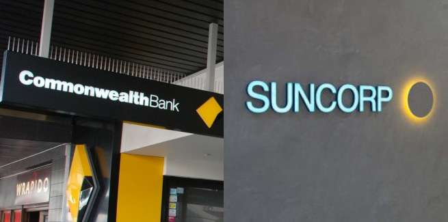 CBA and Suncorp