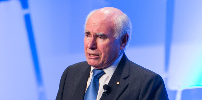 Former prime minister, John Howard